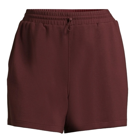 Women's Heavy Weight Fashion Shorts. Color: Deep Chianti - Picture 1 of 5